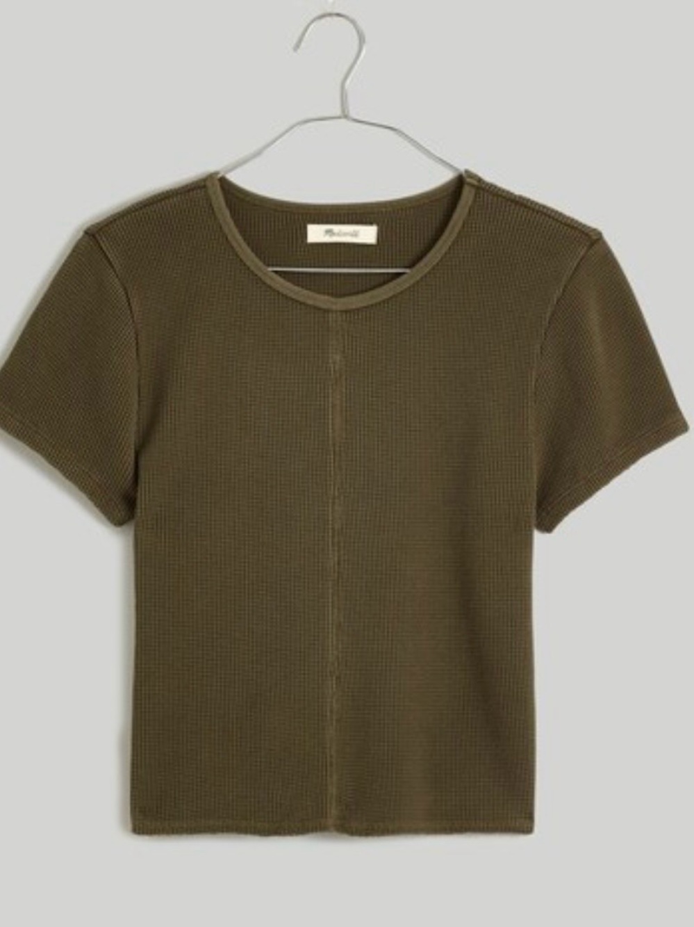New Madewell Waffle Knit Crewneck Short Sleeve Shirt